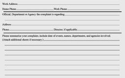 Citizens Complaint