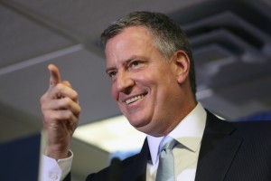 Mayor DeBlasio - by John Moore/Getty Images 