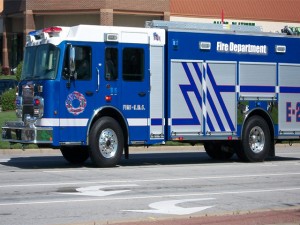 Blue Fire truck